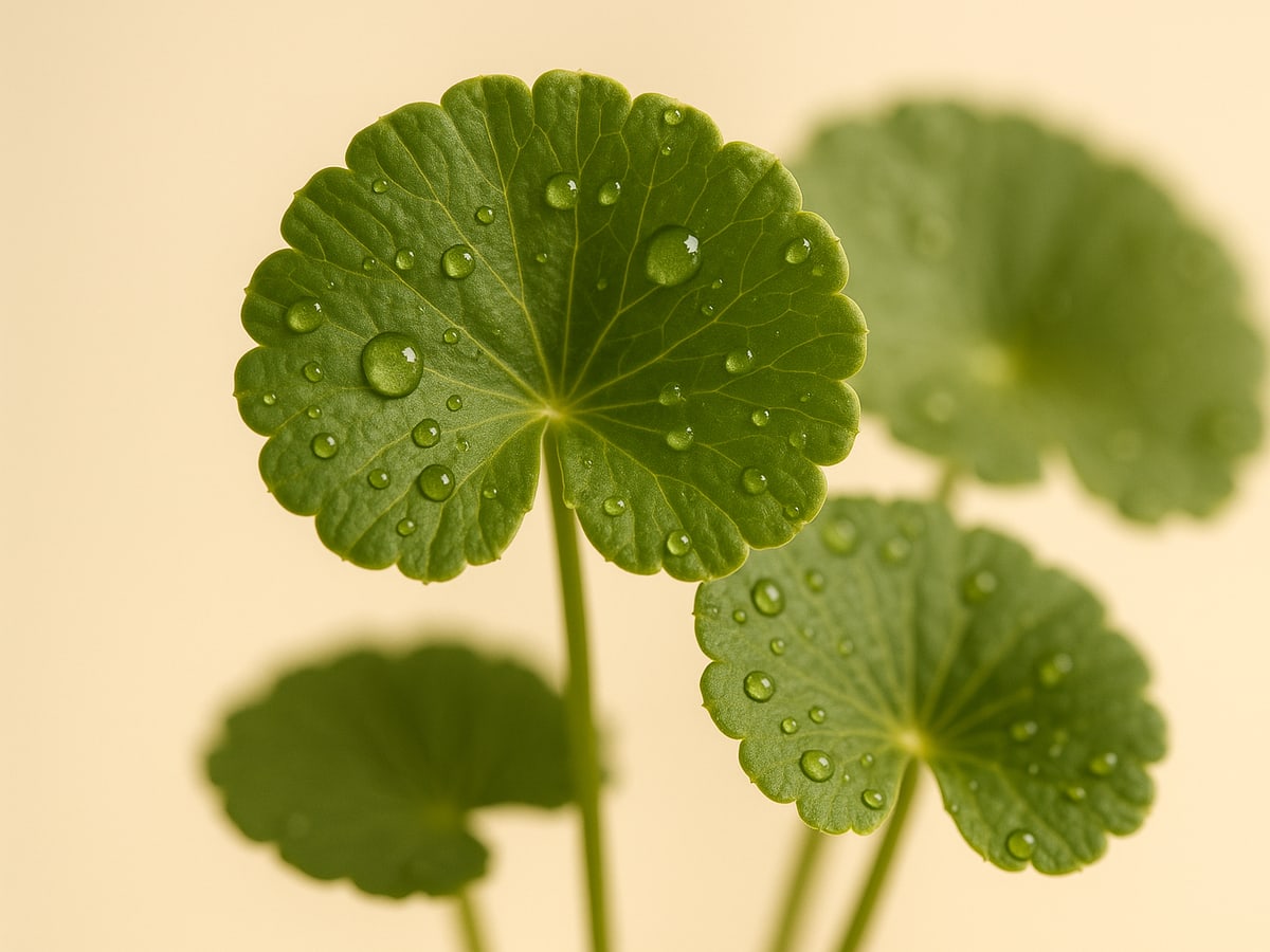 Centella asiatica (gotu kola) leaves — soothing botanical in Varnyaglow Botanical Glow Booster Serum