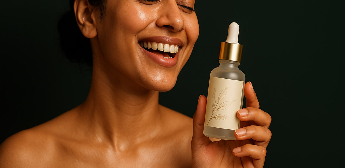 Fresh, dewy glowing skin — Varnyaglow Botanical Glow Booster Serum