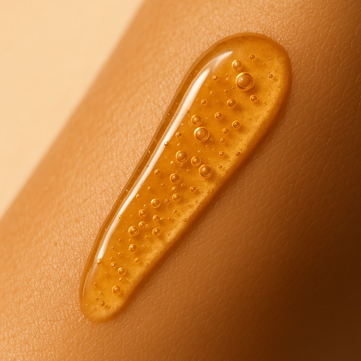 Varnyaglow Botanical Glow Booster Serum golden serum on Indian skin