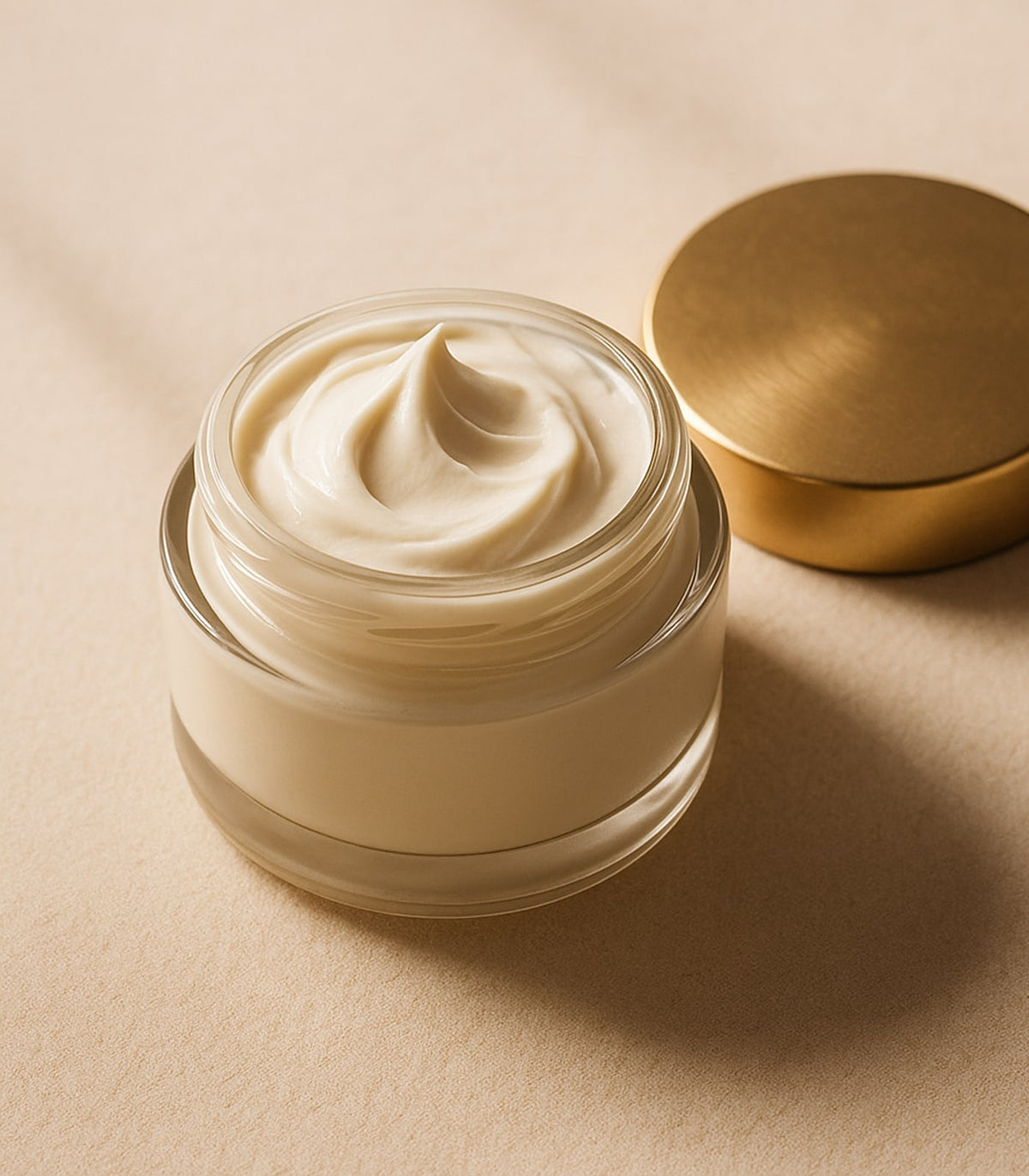 Rich, cushiony night cream texture — Varnyaglow Overnight Brightening Capsule Cream